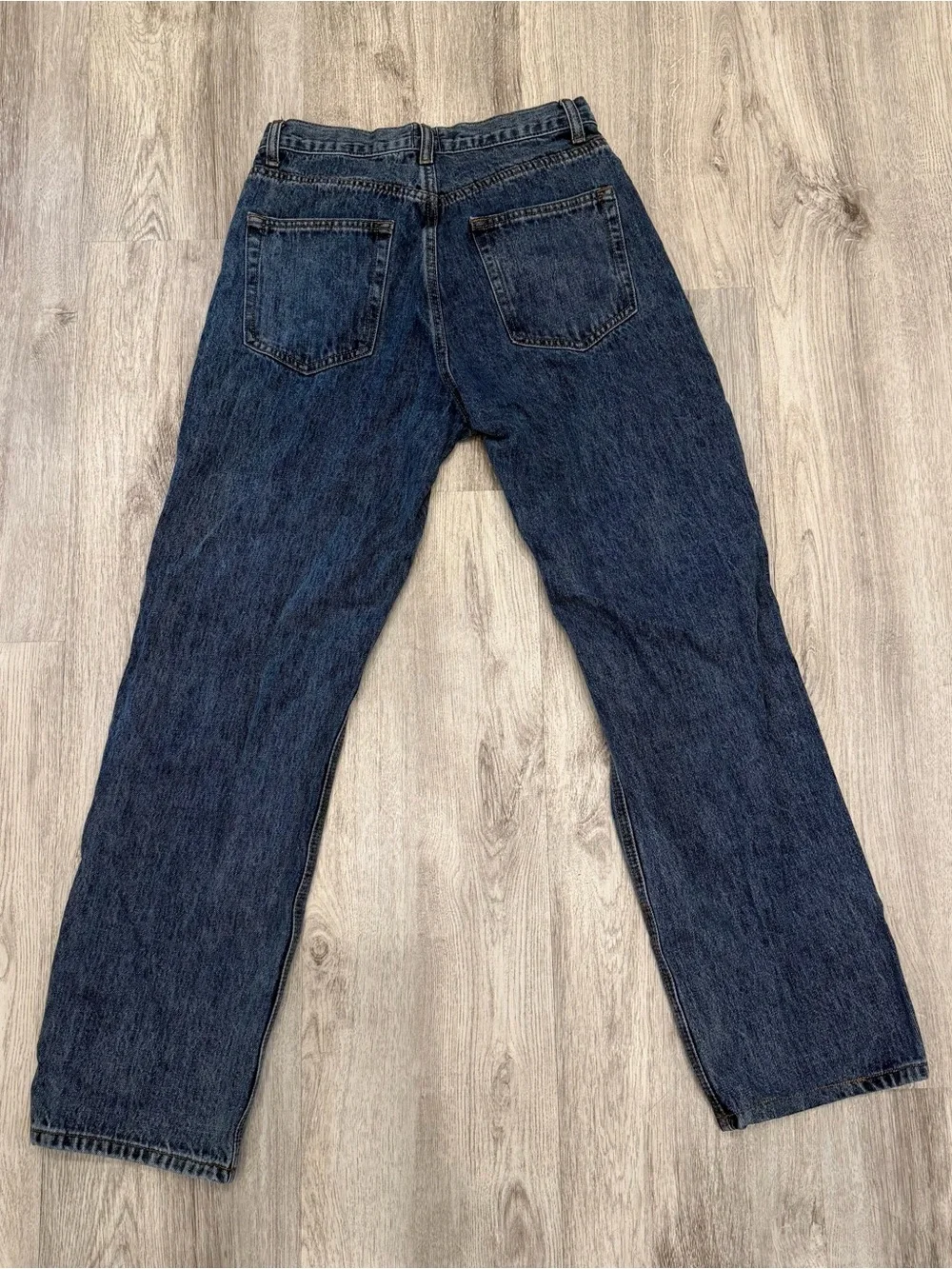 Princess Polly‎ Distressed Straight Leg Jeans Size 2 High Rise Y2K